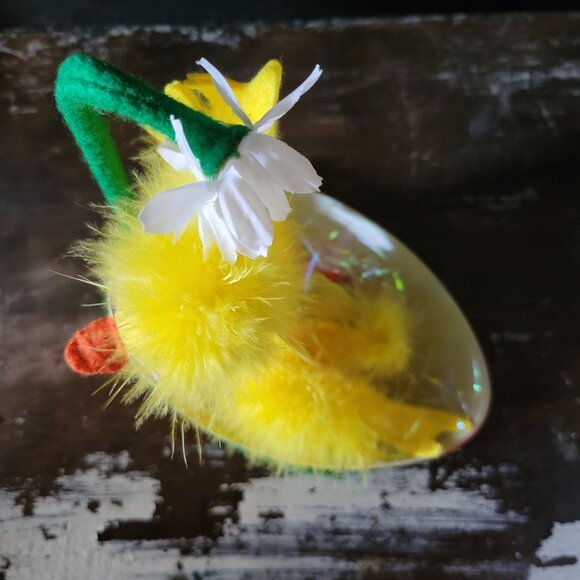 2008 Annalee April Showers Easter Yellow Ducky In Decorative Egg, Easter Decor - Picture 5 of 7